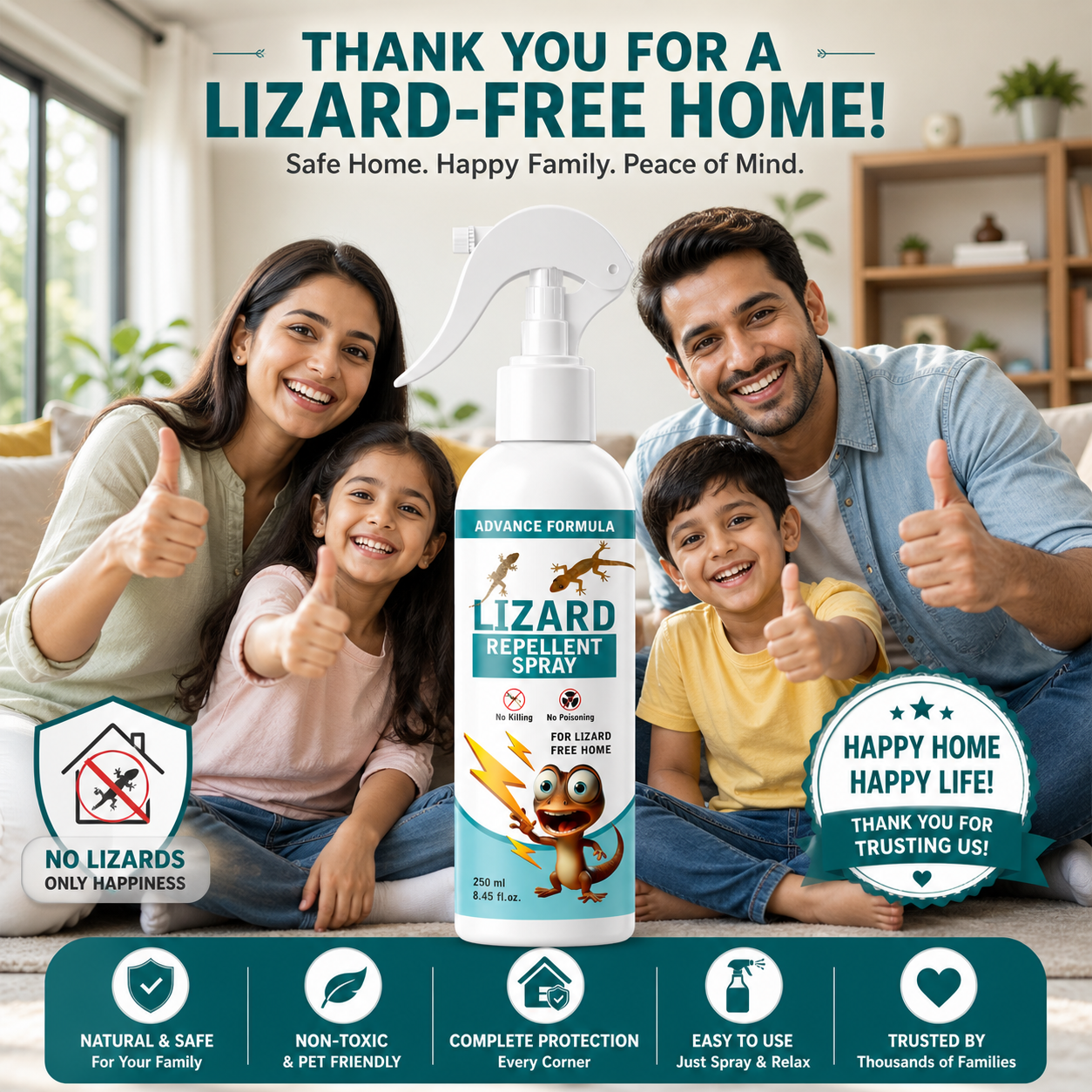 Lizard Repellent for Home Spray Pest Control